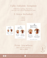 Dog Signature Drink Sign | Pet Signature Cocktail Sign