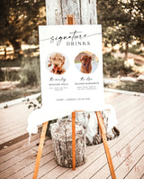 Dog Signature Drink Sign | Pet Signature Cocktail Sign