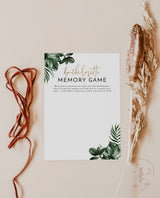Bachelorette Memory Game | Tropical Bachelorette Game
