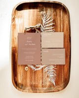 Terracotta Wedding Invitation Template | Minimalist Wedding Invite