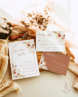 Bohemian Wedding Bundle Template | Boho Arched Wedding Templates