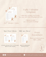 Boho Wishes for Baby Shower Card | Bohemian Baby Shower