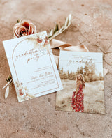 Graduation Party Invitation Template | Minimalist Graduation Announcement