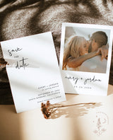 Photo Save the Date Template | Minimalist Save the Date Template