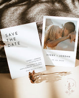 Photo Save the Date Invitation | Minimalist Save the Date 