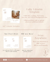 Terracotta Photo Save the Date Template | Minimalist Save the Date Template