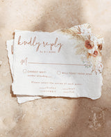 Terracotta RSVP Card | Minimalist Wedding Invite Insert