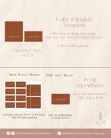 Wedding Reserved Cards | Minimalist Reserved Cards