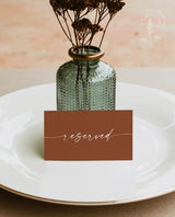 Wedding Reserved Cards | Minimalist Reserved Cards