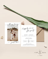 Photo Wedding Announcement | Photo Elopement Announcement