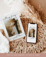 Photo Wedding Announcement | Photo Elopement Announcement