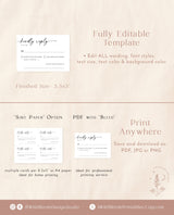 Minimalist RSVP Card | Modern Wedding Response Card