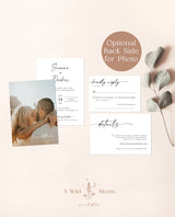 Minimalist Wedding Invitation Suite | Minimalist Wedding Invite