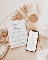 Minimalist Wedding Invitation Suite | Minimalist Wedding Invite
