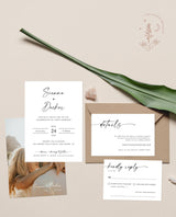 Minimalist Wedding Invitation Suite | Minimalist Wedding Invite