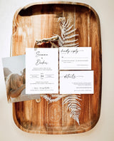 Minimalist Wedding Invitation Suite | Minimalist Wedding Invite