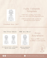 Wedding Party Timeline | Printable Wedding Day Schedule