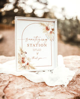 Boho Sanitizing Station Sign | Sanitizing Station Wedding Sign