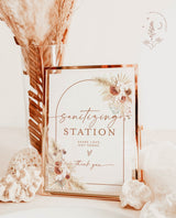 Boho Sanitizing Station Sign | Sanitizing Station Wedding Sign