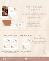 Terracotta Wedding Invitation Template | Minimalist Wedding Invite