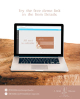 Terracotta Details Card | Minimalist Wedding Invite Insert