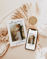 Photo Wedding Announcement | Terracotta Elopement Announcement