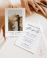 Photo Wedding Announcement | Photo Elopement Announcement
