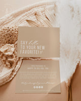 Boho Small Business Thank You Card | Editable Thank You Card Template