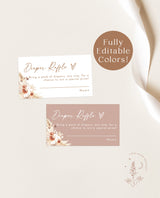 Pampas Grass Diaper Raffle Card | Diaper Raffle Ticket