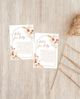 Pampas Grass Books for Baby Card | Book Request Insert
