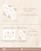 Pampas Grass Books for Baby Card | Book Request Insert
