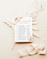 Celebrity Baby Names Game | Pampas Grass Baby Shower Game
