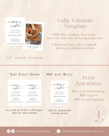 Minimalist Wedding Reception Invite | Photo Wedding Announcement