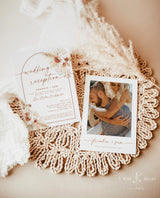 Boho Wedding Reception Invite | Photo Wedding Announcement