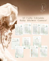 Cactus Baby Shower Game Bundle | Let's Fiesta Baby Shower 