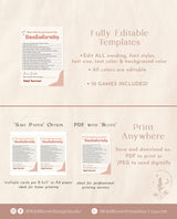 Retro Bachelorette Party Game Bundle | Dirty Bachelorette Party Game