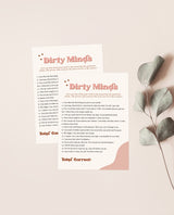 Dirty Minds Bachelorette Game | Dirty Bachelorette Party Game