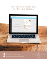 Pampas Grass Wedding Program | Desert Wedding Program