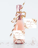 Pop When She Pops Label | Mini Champagne Bottle Label Template