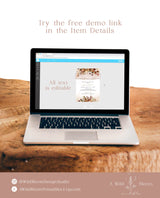 Fall Bridal Shower Invitation Template | Fall in Love Shower Invite