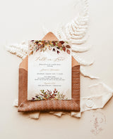 Fall Bridal Shower Invitation Template | Fall in Love Shower Invite
