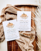 Fall Baby Shower Invitation Template | Pumpkin Baby Shower Invite