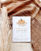 Fall Baby Shower Invitation Template | Pumpkin Baby Shower Invite