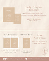 Minimalist Cards and Gifts Sign | Modern Wedding Sign Template