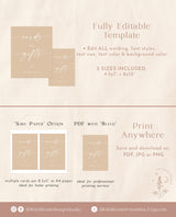 Minimalist Cards and Gifts Sign | Modern Wedding Sign Template