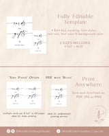Minimalist Cards and Gifts Sign | Modern Wedding Sign Template