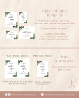 Tropical Custom Sign Template | Tropical Baby Shower Sign