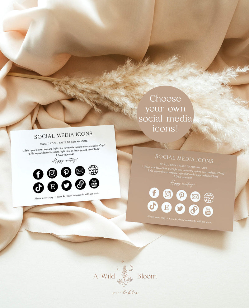 Dusty Blush Small Business Thank You Card | Boho Boutique Thank You Template 