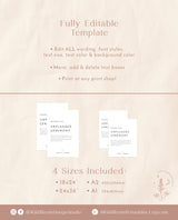 Minimalist Unplugged Wedding Sign | Modern Unplugged Ceremony Sign