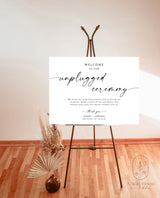 Minimalist Unplugged Ceremony Wedding Sign | Modern Unplugged Ceremony Sign